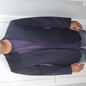 Jos A Bank Navy Pinstripe suit